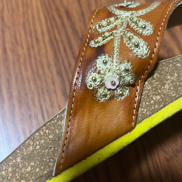 Glam Souls Beaded Embroidered Sandals Size 7 - Picture 13 of 16